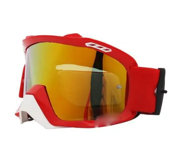 FFOX очки воздушные горные беговые мотоциклетные MX очки для езды на горном велосипеде воздушные космические противотуманные мотоциклетные очки - Цвет: Красный