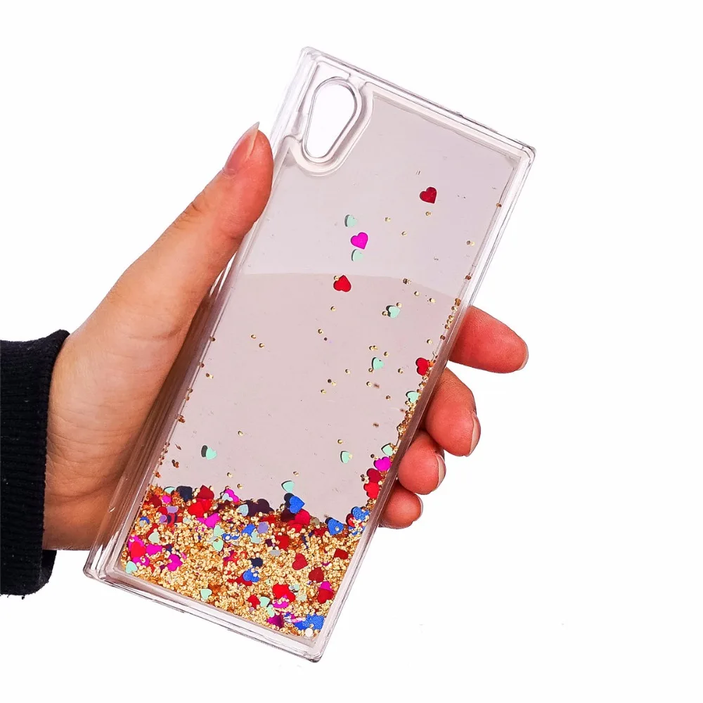 

Glitter Quicksand Cover For Sony Xperia XA1 G3123 G3116 Case Sunshine Sequin Phone Cases For Sony Xperia L1 G3311 G3312 G3313
