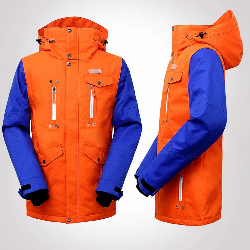 ¡Garantía auténtica! Hombre chaquetas de esquí de los hombres térmica de algodón-acolchado Snowboard 2018 nuevo de alta calidad de los hombres chaqueta de esquí