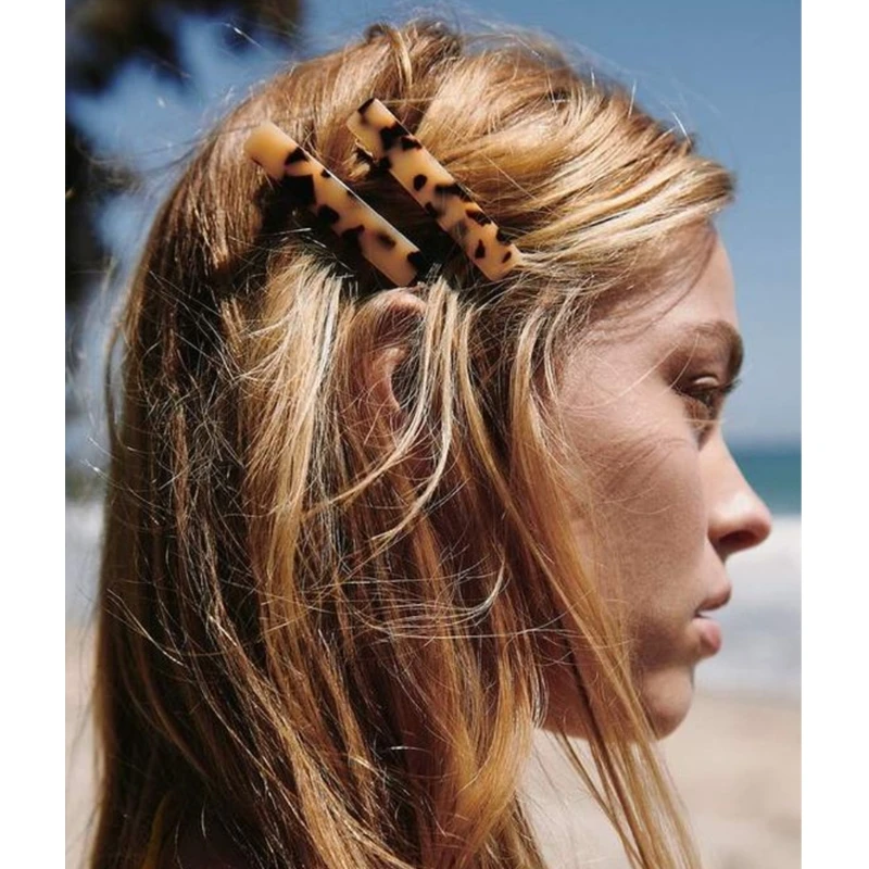 

Woman Elegant Geometric acrylic Pearl Hairpins Hair Clips Barrettes Girls Hair Accessories za Hair Grips Headwear 2019