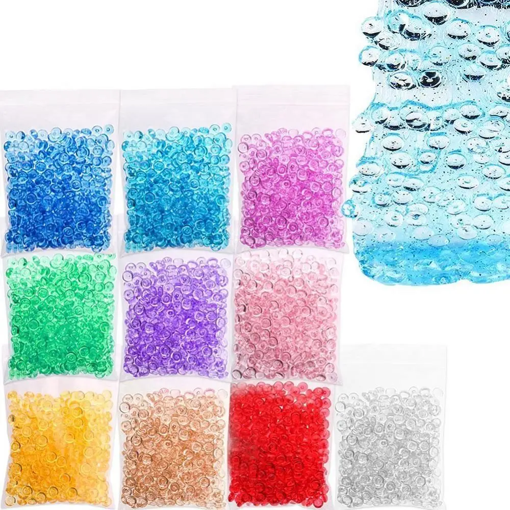 

Fishbowl Beads DIY Slime Decoration 7mm Diameter For Craft Tools Colorful