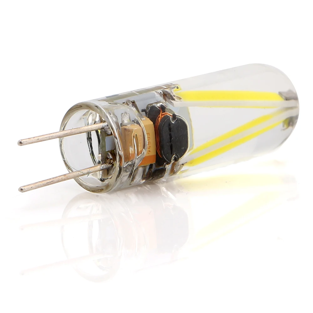 YM E-Bright 100 шт. G4 COB 12 В COB светодиодный светильник 2 Вт стеклянная Светодиодная лампа Светодиодный луч света светодиодный съёмный Галогеновый прожектор лампы свет авто лампы