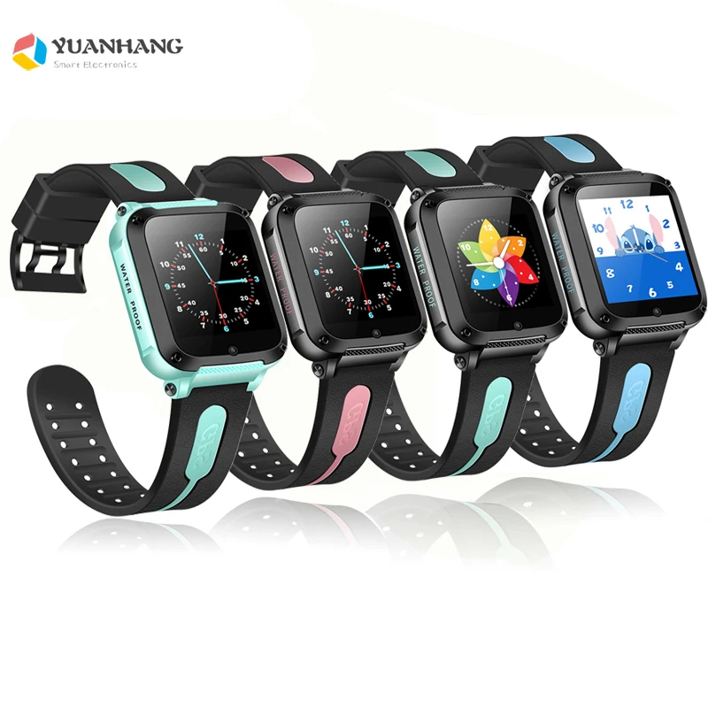 

Smart GPS Tracker Location SOS Call Remote Monitor Camera TF Bluetooth Music Player Wristwatch Kids Students Phone Android Watch