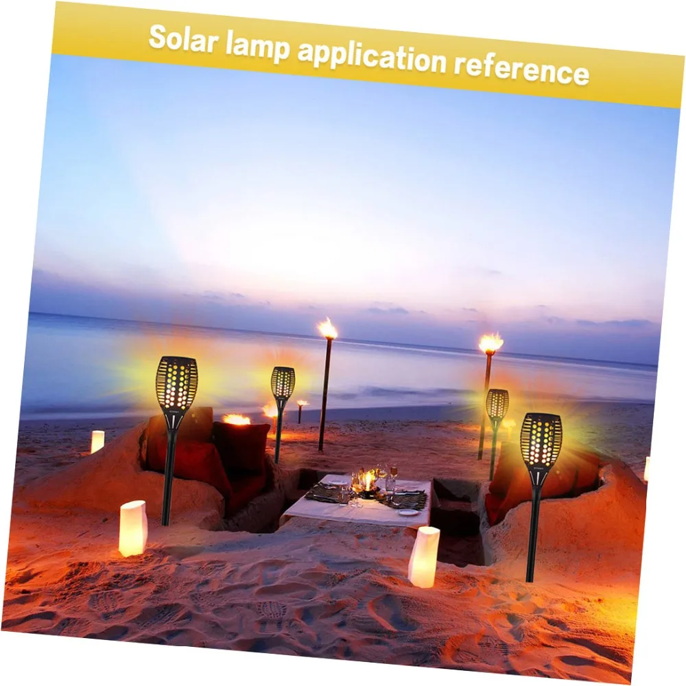 

3pcs/lot 96 LED Waterproof Flickering Flame Solar Torch Light Garden Lamp Outdoor Landscape Decoration Garden Lawn Light breathi