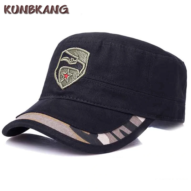

2018 Men Camouflage Eagle Baseball Cap Cotton Army Navy Snapback Dad Hat Male Summer Sports Visor Tactical Flat Top Trucker Cap