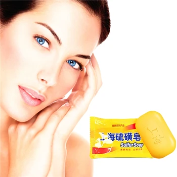 

85g Sulfur Soap Handmade Soap Face Care for Anti Acne Blackheads Removal Oil Control Skin Moisturizing