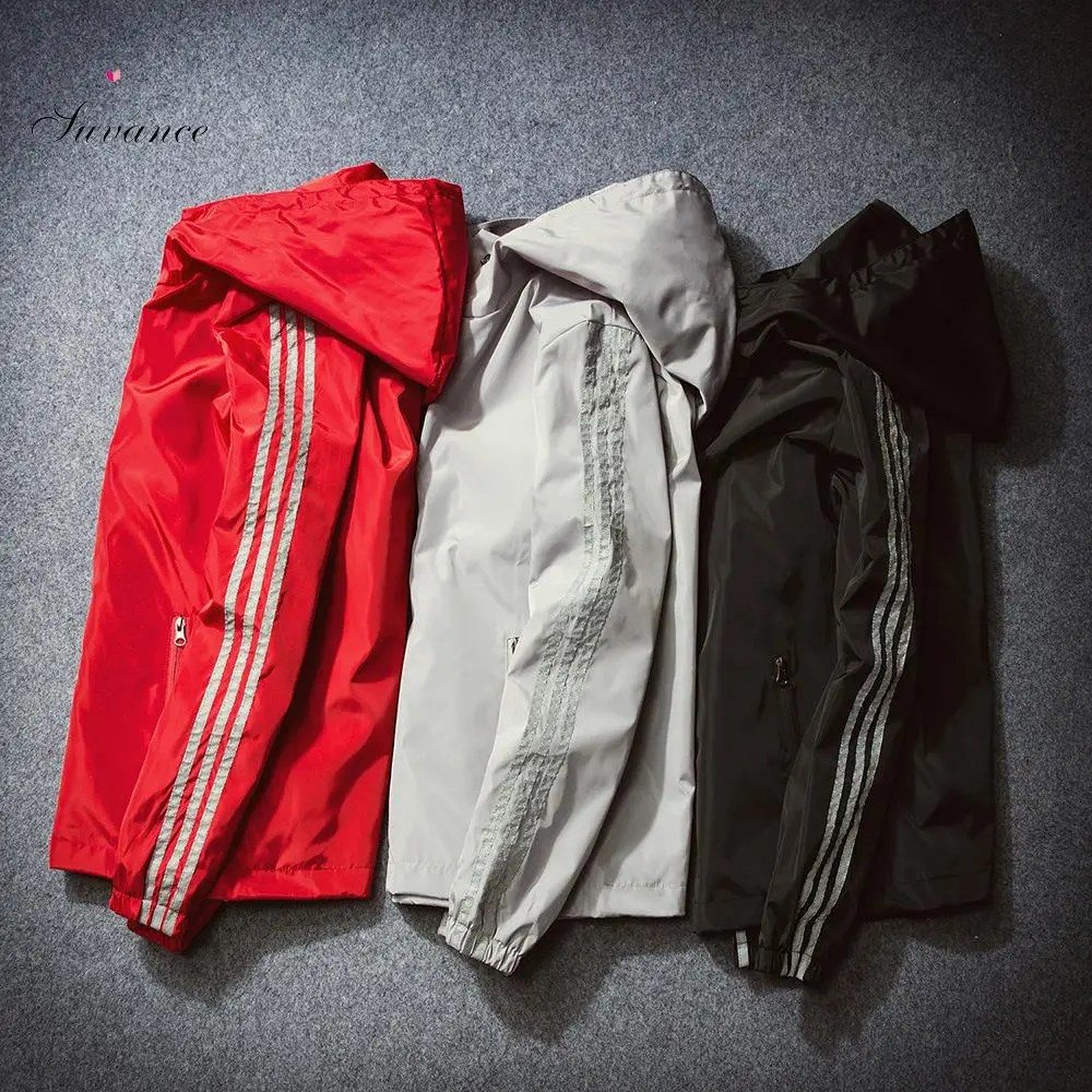 

Suvance Spring Autumn Casual Jackets Fashion Sunscreen Jacket Couples Thin Windbreaker Size S-5xl Basic Quality Outwear