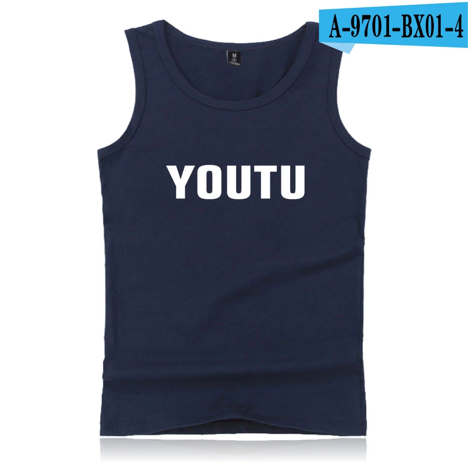 Navy Fadun TOMMY безрукавки Kawaii монолитным без рукавов Шон Мендес youtu Для женщин/Для мужчин одежда Топы в стиле хип-хоп Харадзюку Kpop больших размеров для всей - Цвет: Navy