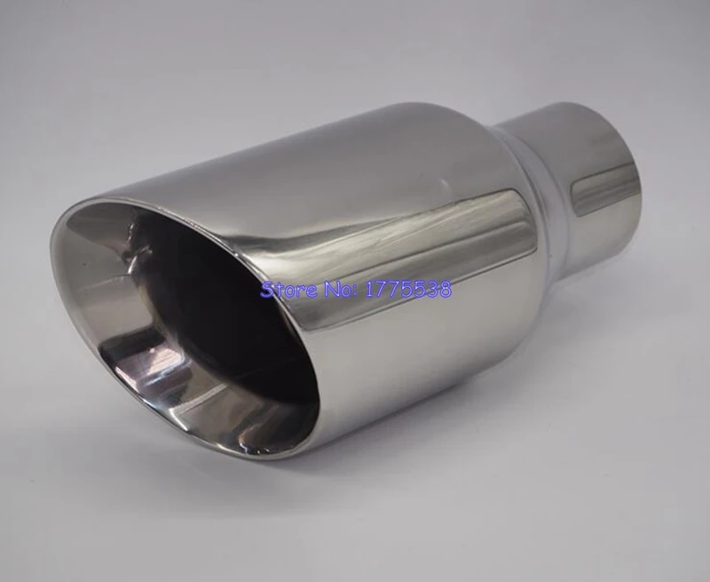 1 St/ück Edelstahl-Endrohr Schalld/ämpfer silber Verl/ängerungsrohr Auspuff