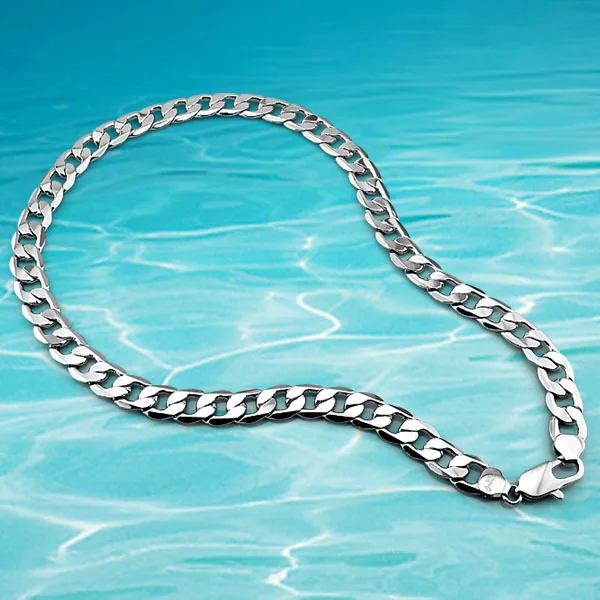 Men sterling silver necklace & Pendants,genuine solid pure silver