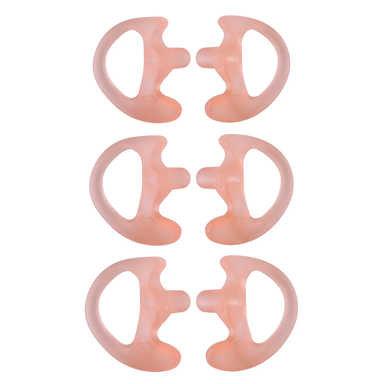2pcs Replacement Earmold Earbud Earpiece for Two-Way Radio Coil Tube Audio Kit
