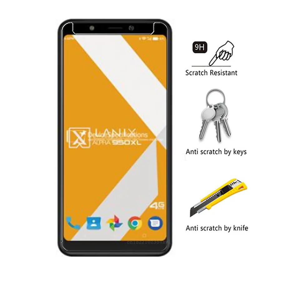 

Tempered Glass For Lanix ilium L1120 Screen Protector 2.5 9H Safety Protective Glass On For ilium Alpha950XL L920