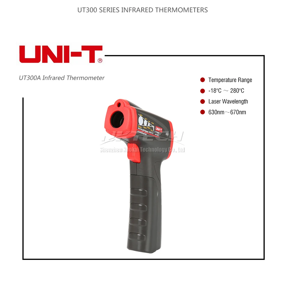 UNI-T лазерный инфракрасный термометр UT300A UT300A+ UT300C UT300S Ручной бесконтактный ИК-пистолет промышленный Электронный температурный жк-дисплей