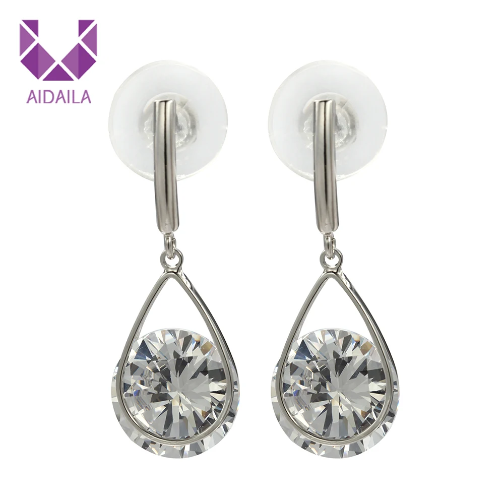 AIDAILA женские серьги AAA + кубический циркон Висячие для дам модный дизайн легкие