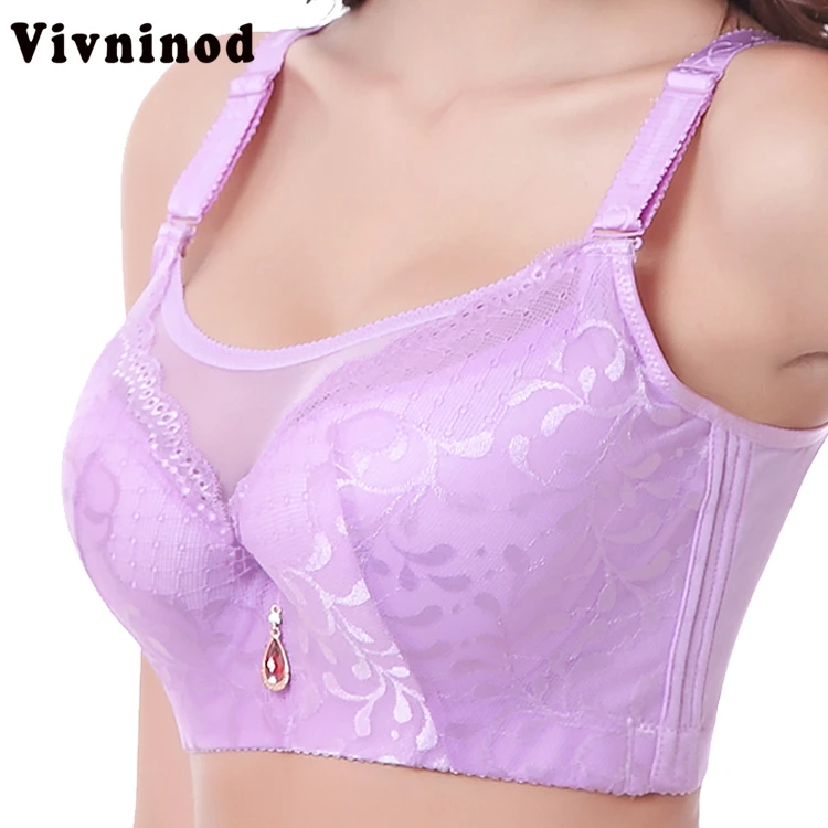 Vivninod Big Size Bras Push Up Large Cup Bras D E F Cup Lace Women Underwear Lingerie 100 105 110 Sostenes Mujer Grande Bras Bras Aliexpress