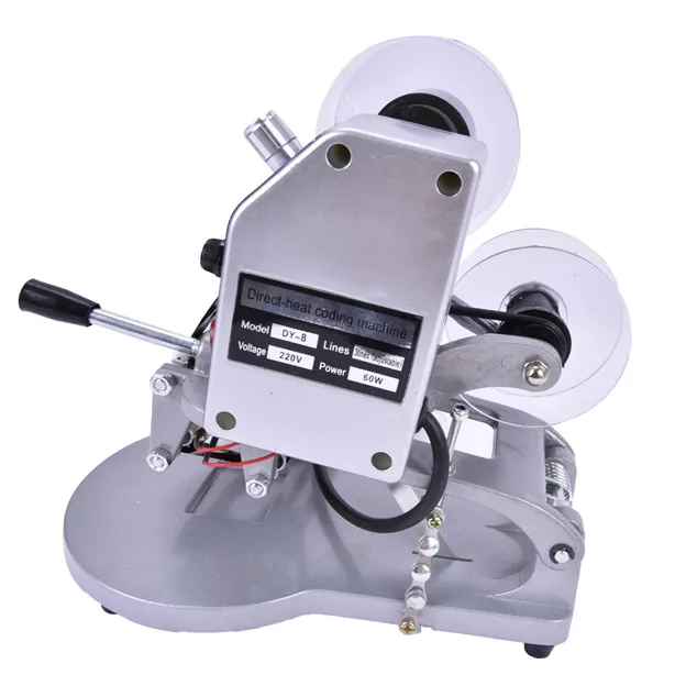 DY-8 Color Ribbon Hot Printing Machine Direct Thermal Foil Manual Stamp Printer Coding Machine Date Ribbon Coder