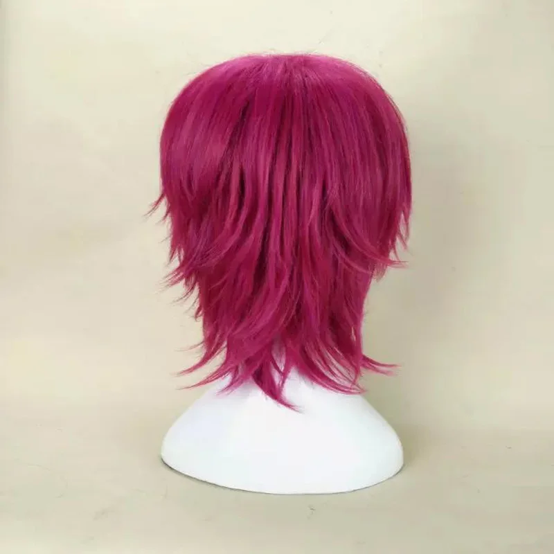 Crespo em Camadas Perucas de Fibra de Alta Hairjoy Masculino Peruca Cabelo Comprimento Médio Homem Cosplay Temperatura Sintética 7 Cores Disponíveis 20 Peruca masculina em camadas de cabelo encaracolado