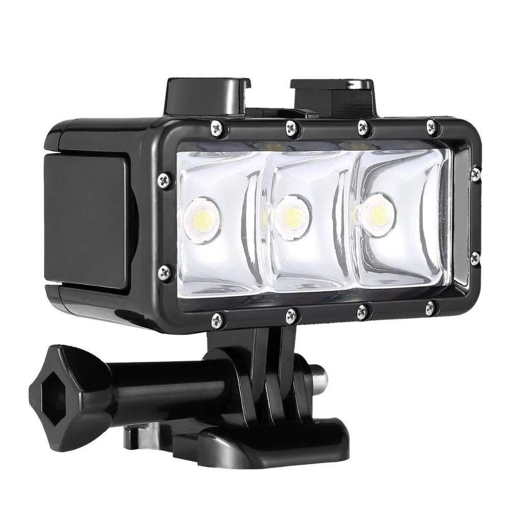 Água de Alta Flash de Preenchimento de Luz à Prova d' Luz para Gopro 3 + 3 para Xiaomi Potência Dimmable Levou Vídeo Noite Hero 4 yi Ação Câmera Pov - Image 4