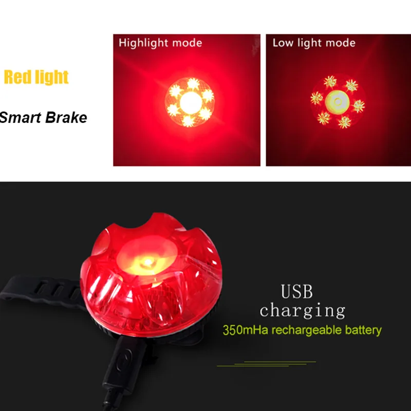 Clearance MEILAN X1 LED Bicycle Light Smart Cycling MTB Out Door lights USB led bicycle Lamp 9