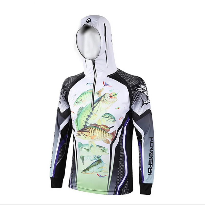 DAWOBO брендовая уличная спортивная походная альпинистская рыболовная одежда быстросохнущая дышащая анти-УФ Рыбацкая рубашка с капюшоном размера плюс 6XL