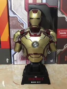 

23cm Iron Man 3 MK42 1/4 Scale Limited Edition Collectible Bust Figure Model Toy with LED Light
