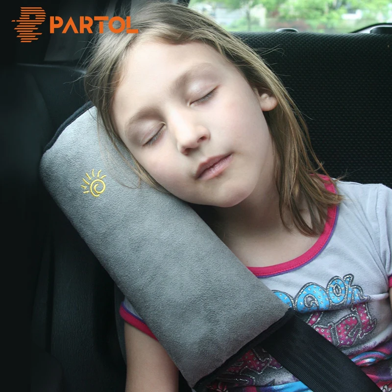 

Partol Automobile Safety Seat Belt Cover Pad Car Styling Seat Belt Shoulder Protection Pillow Shoulder Strap Case Blue/Pink/Grey