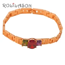 new 2015 Gold Tone garnet crystal Royal design Bracelets for women Health Nickel & Lead free fashion jewelry TB189