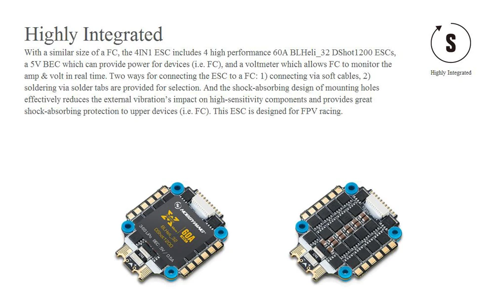 Hobbywing XRotor Micro 60A/40A 3-6S 4 в 1 ESC Blheli_32 DSHOT1200 FPV Бесщеточный ESC w/XRotor F4 G3 Контроллер полета для FPV