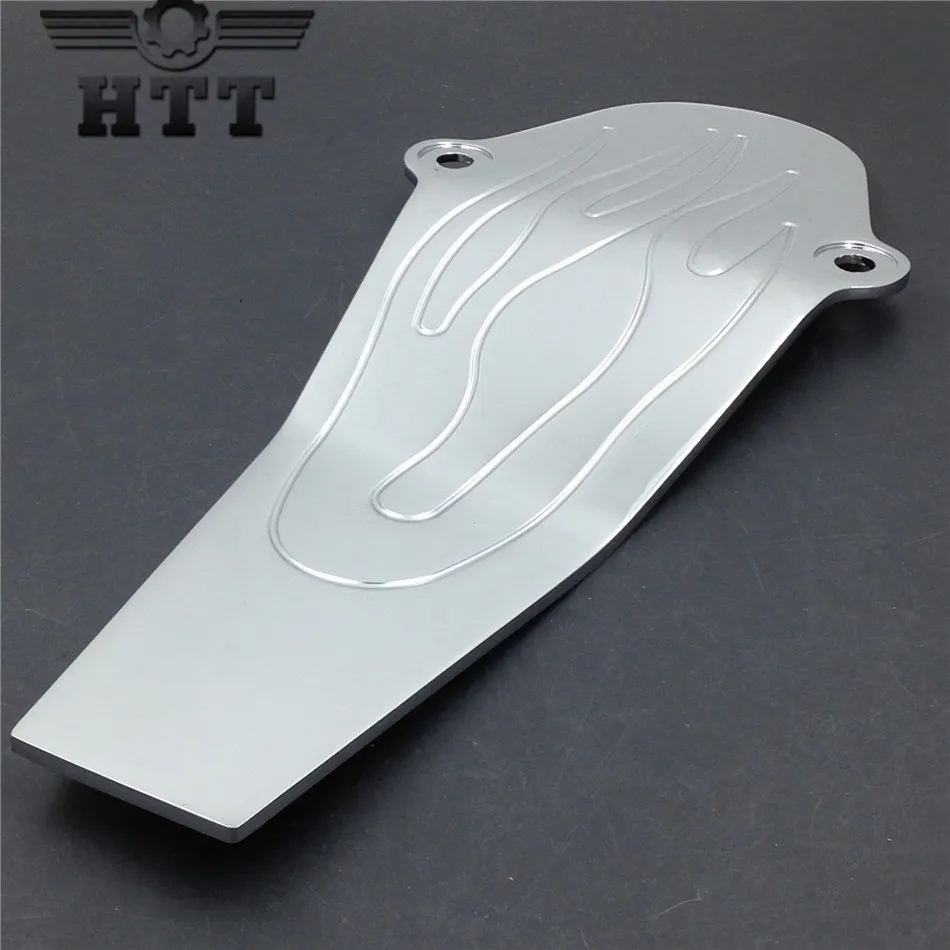 Aftermarket free shipping motorcycle parts Chrome Aluminum Flame Drive Shaft Cover For 1998 2015