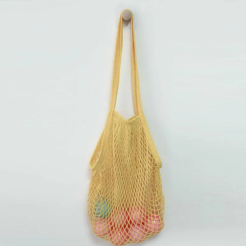 Экологичная многоразовая сумка для покупок, сумки для продуктов, тканая Сетчатая Сумка-органайзер, сумка из хлопка высокого качества
