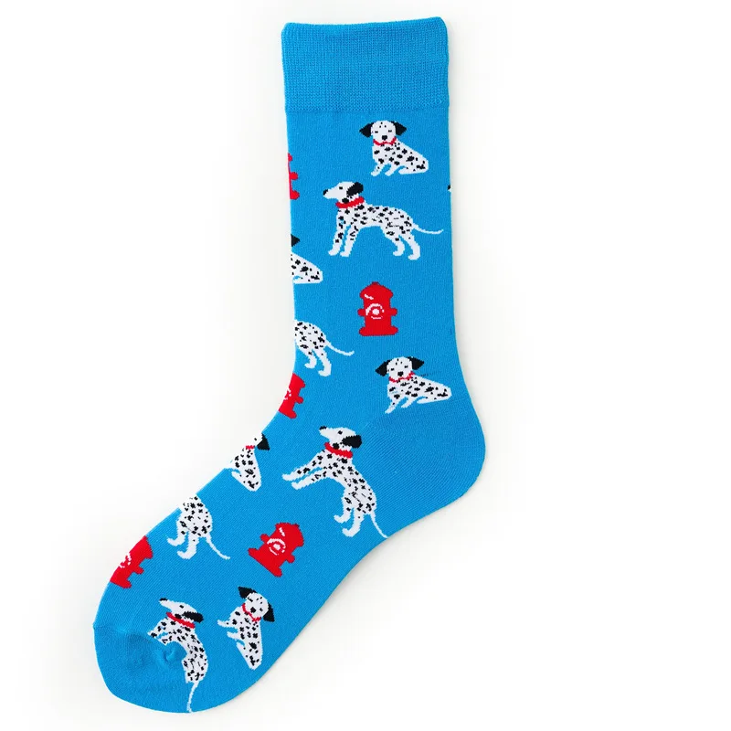 Funky Dog,Pet,Pug,Shiba Inu,Beagle,Buldog Socks Novelty Hosiery Women Ladies Socks Men Unisex Winter Cotton Happy Socks Female - Цвет: 4