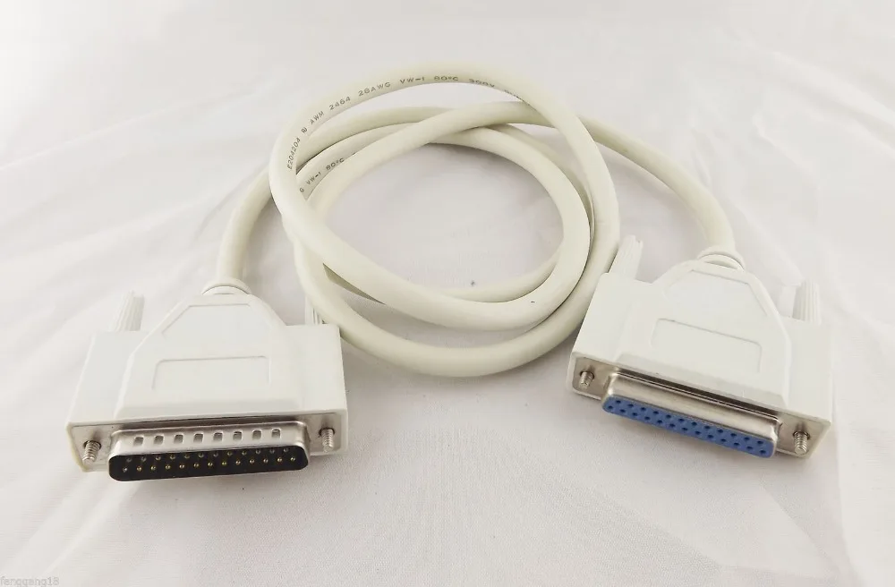 

10pcs PC Parallel Printer DB25 25 Pin RS232 Male To Female Bi-Directional Cable 1.2M