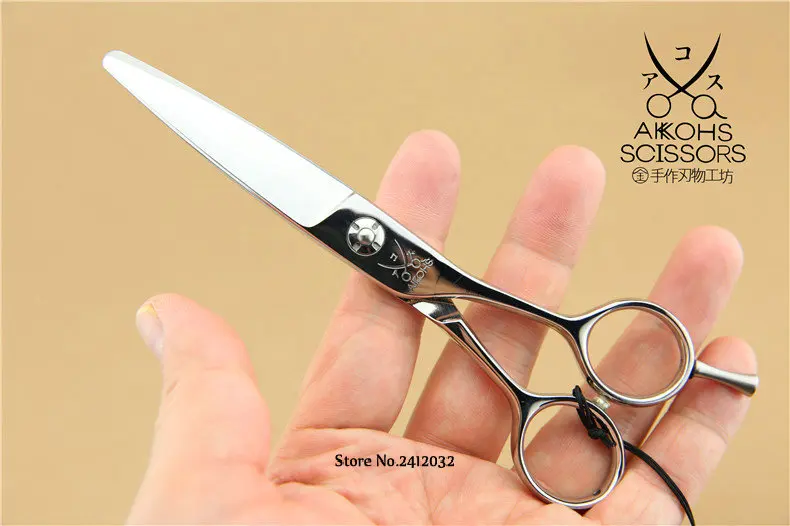 Япония 440C "AKKOHS" 5," высокое качество Парикмахерские ножницы парикмахерские ножницы Профессиональные ножницы для стрижки волос A-1
