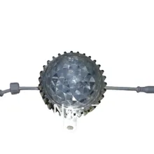 DC24V 130 мм Диаметр WS2811 пиксельный модульный; 2,88 Вт; IP68; с Алмазный ПК крышка и алюминиевое основание