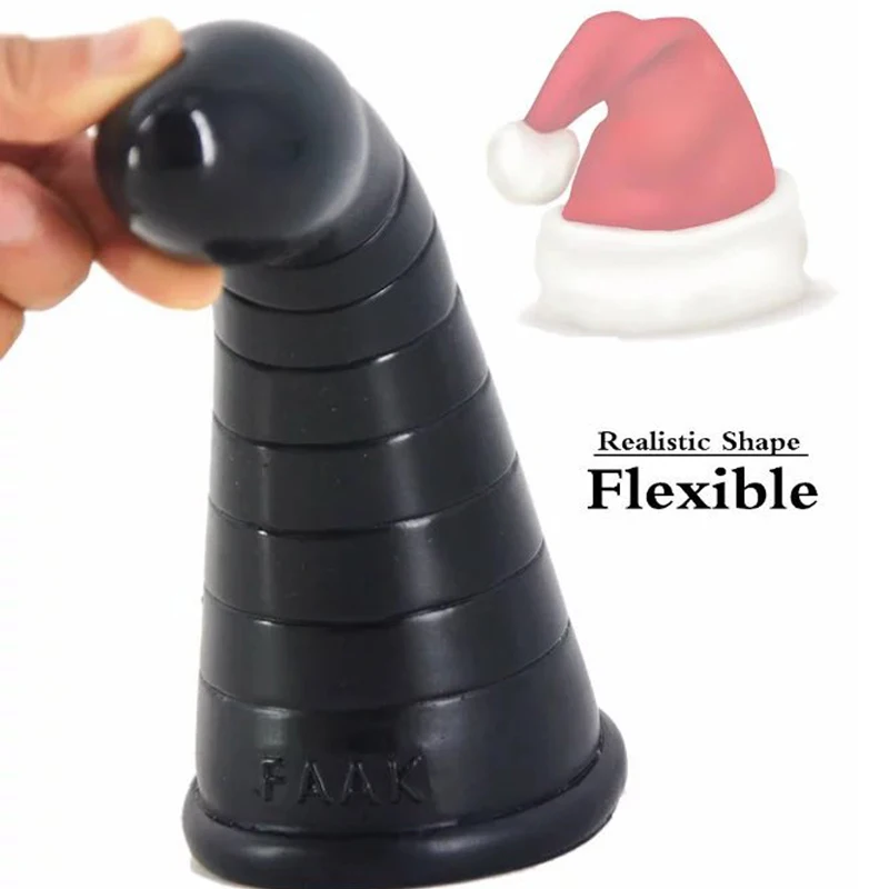 Big Dildo Christmas hat shape butt plug penis enlargement anal plug beads sex toys for couples gay prostate massage masturbate 12 Big Dildo Christmas hat shape butt plug penis enlargement anal plug beads sex toys for couples gay prostate massage masturbate 12