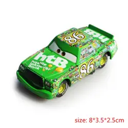 Автомобили disney Pixar Cars 3 Чико Хикс № 86 металлического сплава литья под давлением игрушечных автомобилей 1:55 Свободные Новое на складе