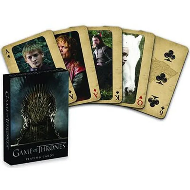 

Movie Game of Thrones Cosplay Props Stark Jon Snow Daenerys Targaryen Dany Dragon Mother Playing Cards Board Game