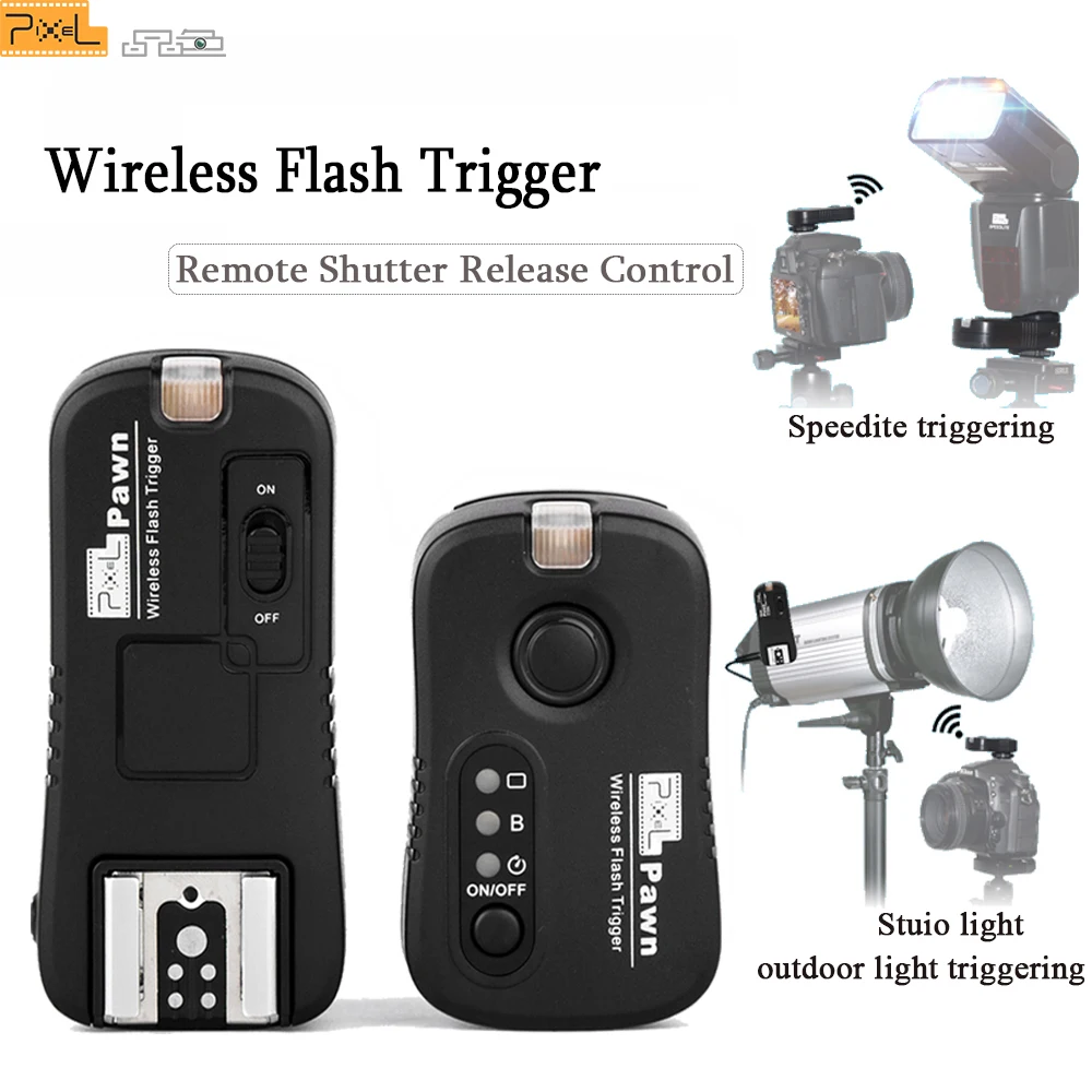 PIXEL Wireless Flash Trigger Remote Shutter Release Control Transceiver
