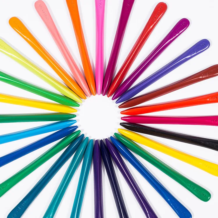  6/12/24color crayon plastic non-toxic color pen baby finger drawing Supplies kindergarten erase edu - 32722217946