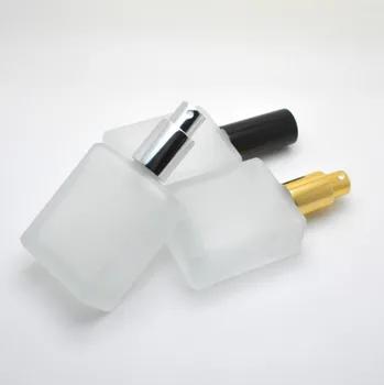

100pcs 50ML frosted glass, perfume spray empty bottle, portable transparent mist, pressed watering bottle, perfume bottle