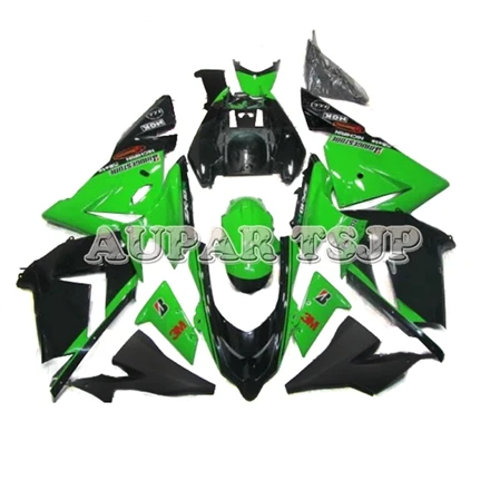 Зеленый черный обтекатель, пригодный для Kawasaki ZX10R ZX-10R 2004 2005 04 05 Sportbike капоты кузов комплект вставные обтекатели