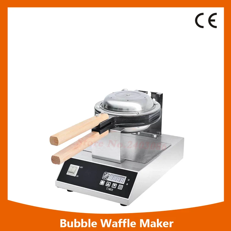 

KW-6H Commercial Computer Board Digital Egg Waffle Maker Bubble Waffle Machine
