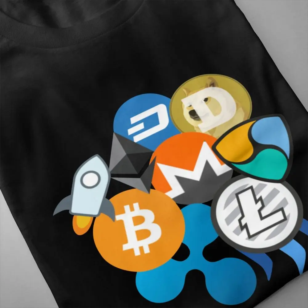 Bitcoin Ripple Ethereum Litecoin NEM Dash Monero Stellar Lumens Steem Cryptocurrency T-Shirt Round Neck Alicedream T Shirt Bitcoin Ripple Ethereum Litecoin NEM Dash Monero Stellar Lumens Steem Cryptocurrency T-Shirt Round Neck Alicedream T Shirt