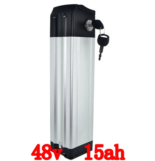 Cheap 48v 15ah lithium ion ebike battery aluminium case bicycle electric bike battery 48v 500w 750w with charger kit