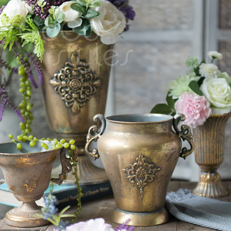 vintage brass vase (3)