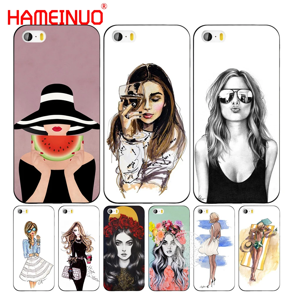 Модный чехол HAMEINUO для сотового телефона с винной чашкой девушек iphone 6 4 детской