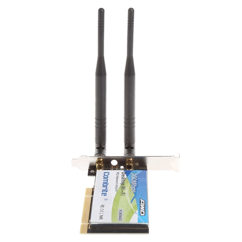 Высокое качество BCM4322 300 Мбит/с 2,4G беспроводной WLAN wifi PCI-E карта настольный адаптер с 6dBi wifi антенна высокая скорость