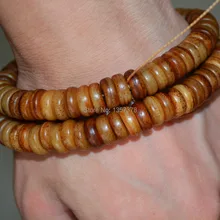 Shitou 00399 Тибетский старинные кости четки мала беспокойство капалу браслет лама подлинной