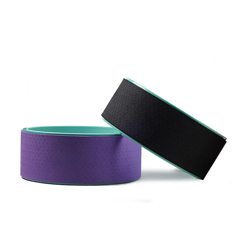[QUBABOBO] ABS Yoga Circles Pilates Fitness Exercise Training Equipment Professional Body Building Gym Sports Yoga Wheel