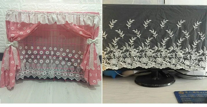 2 ярда кружевная отделка белый цветок кружевная кромка африканская вышитая ткань Кружево DIY ремесла для женского платья швейная одежда 40 типов